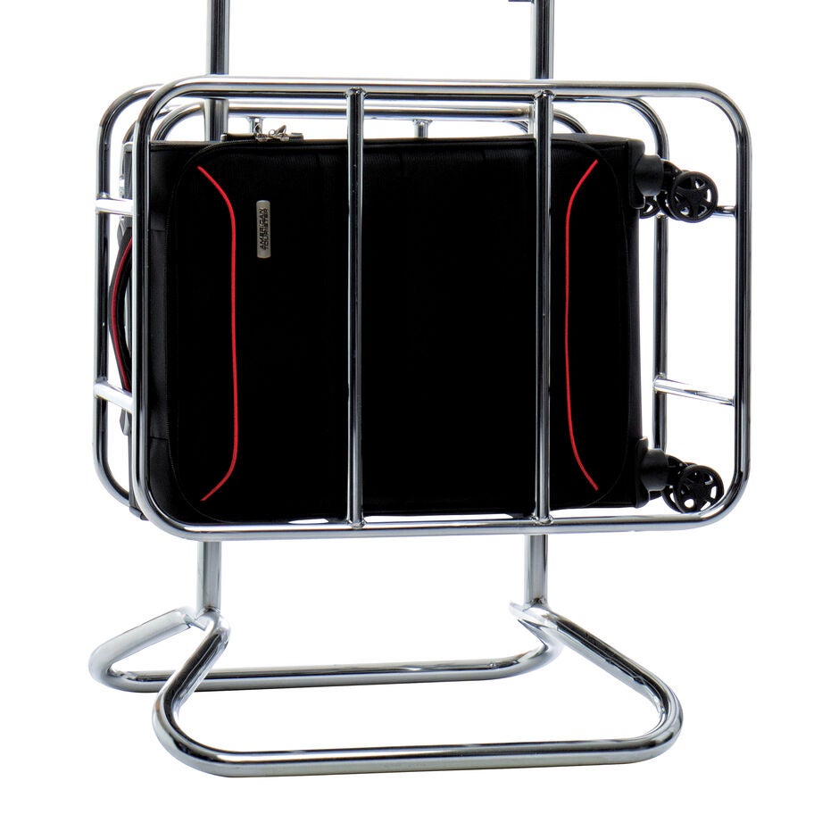 American Tourister Journey Lite Spinner Carry-On&trade; in the color Black/Red. image number 2